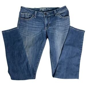 Women's Rock 47 by Wrangler Ultra Low Rise Bootcut Jeans in Waist Size 28x31